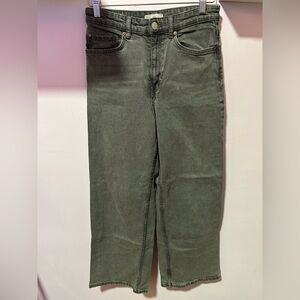 H&M Women Gray wide leg Jeans